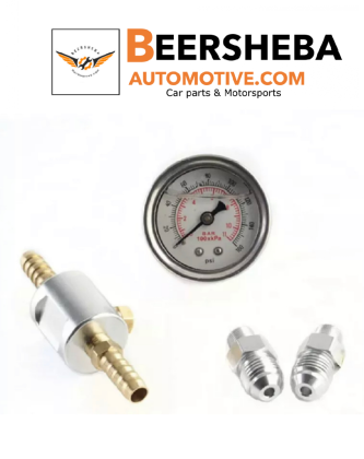 Universal 1/8 NPT Fuel Pressure Gauge Liquid 0-160 psi Oil Press Gauge