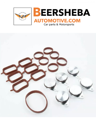 Intake manifold gasket KIT with 6 pcs 33mm plugs & O-ring oil Swirl flap